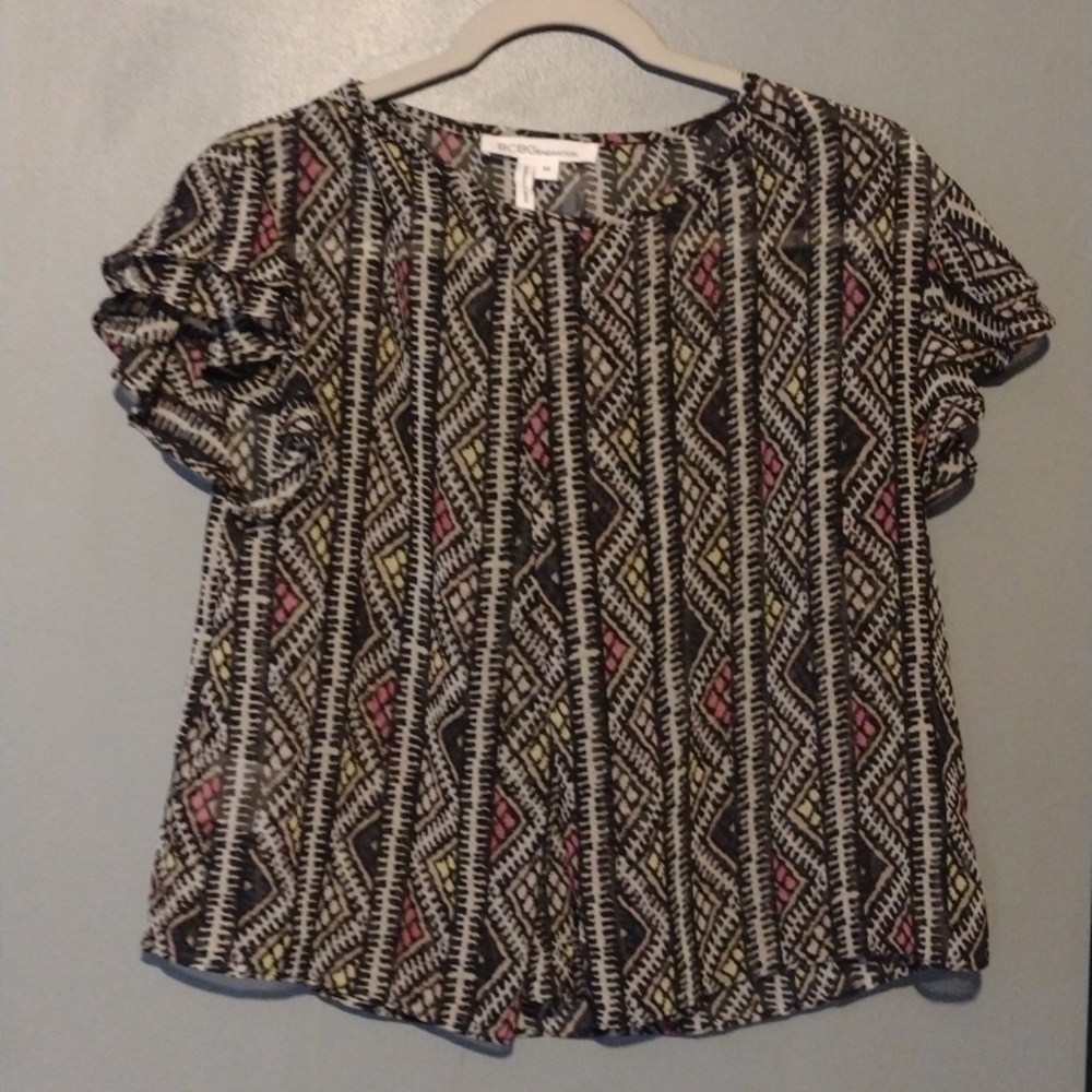 Bcbgeneration blouse extra small sheer
